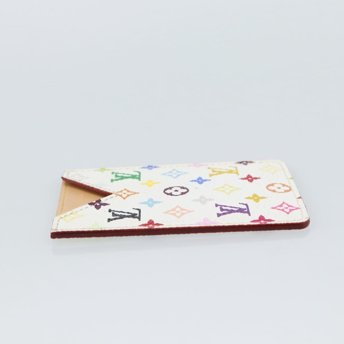 LOUIS VUITTON Monogram Multicolor Etui Hand Mirror White M92651 LV Auth 185055