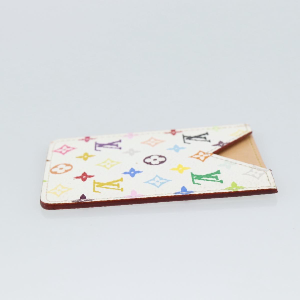 LOUIS VUITTON Monogram Multicolor Etui Hand Mirror White M92651 LV Auth 185055