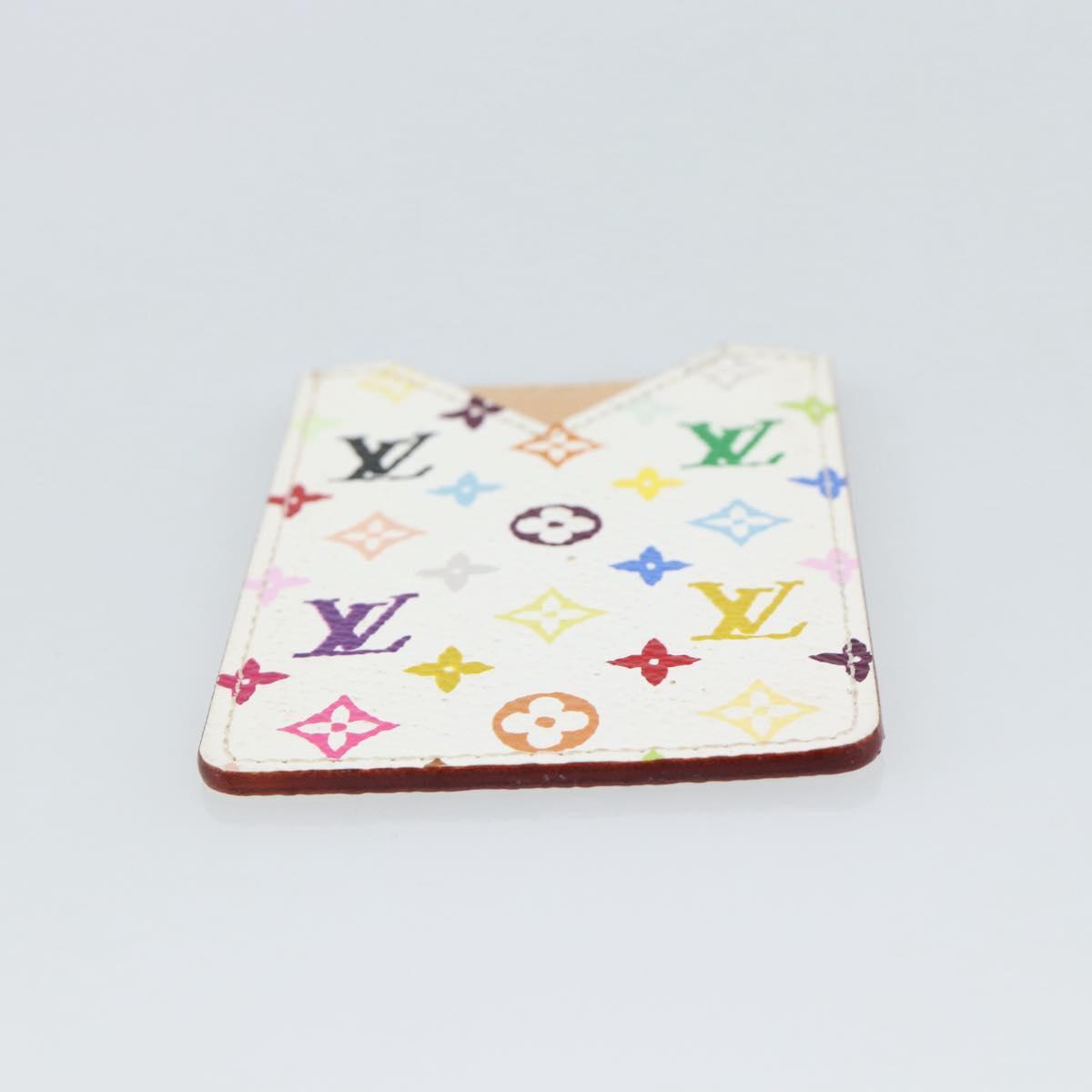 LOUIS VUITTON Monogram Multicolor Etui Hand Mirror White M92651 LV Auth 185055