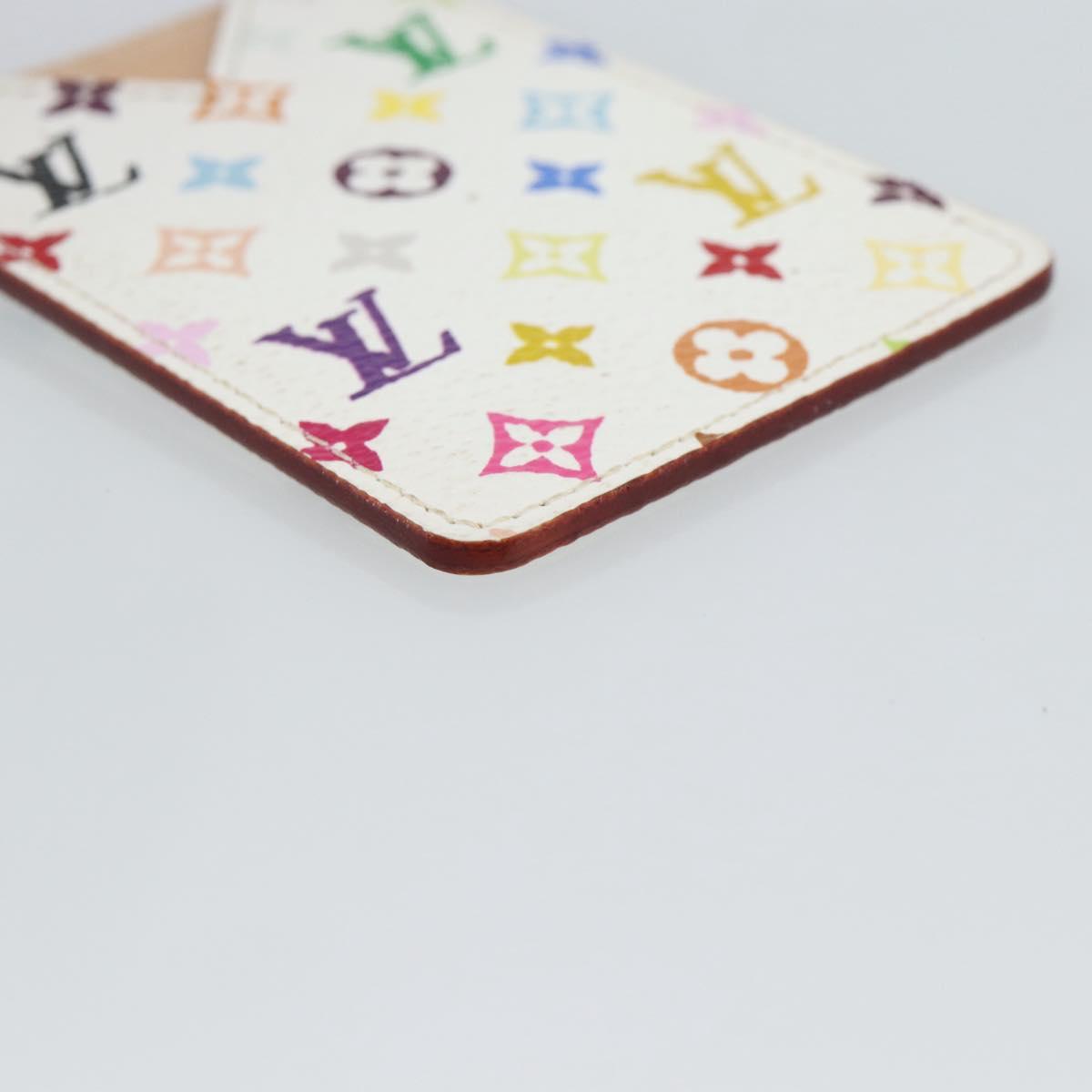 LOUIS VUITTON Monogram Multicolor Etui Hand Mirror White M92651 LV Auth 185055