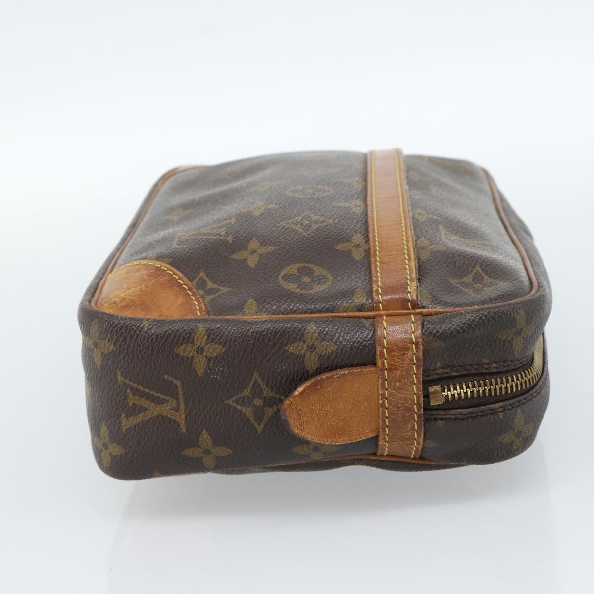 LOUIS VUITTON Monogram Compiegne 28 Clutch Bag M51845 LV Auth 185083