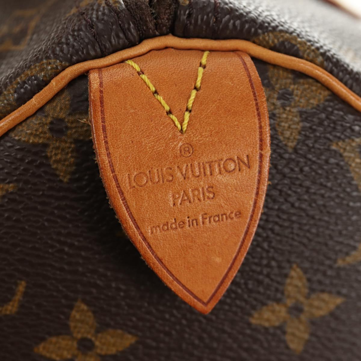 LOUIS VUITTON Monogram Speedy 30 Hand Bag M41526 LV Auth 185084V