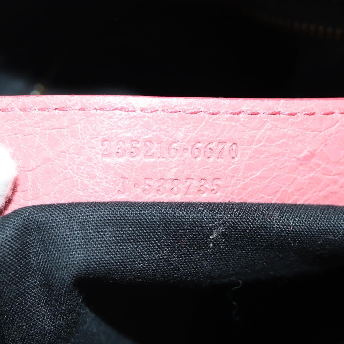 BALENCIAGA The City Hand Bag Leather 2way Pink 235216 Auth 185095M