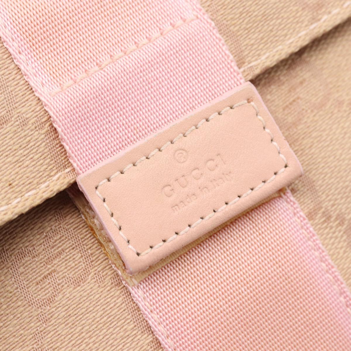 GUCCI GG Canvas Clutch Bag Pink 039 0992 Auth 185104