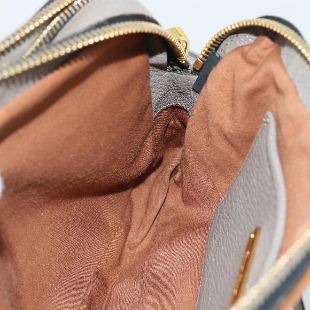Miu Miu Shoulder Bag Leather Brown Gold Auth 185116A