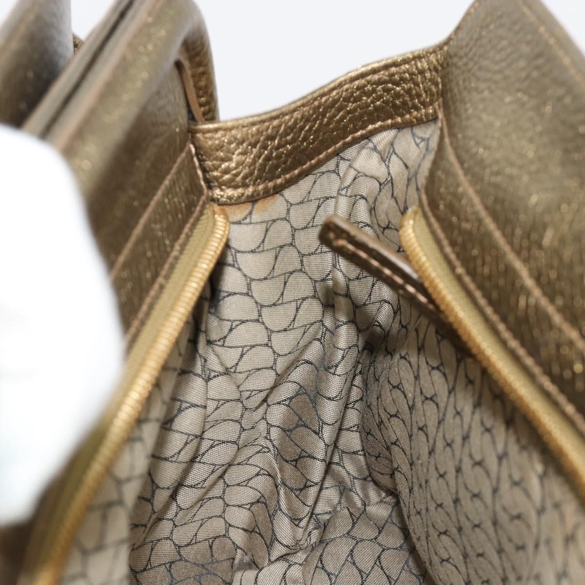 CARTIER Ladonia Chain Tote Bag Suede Gold Auth 185121A