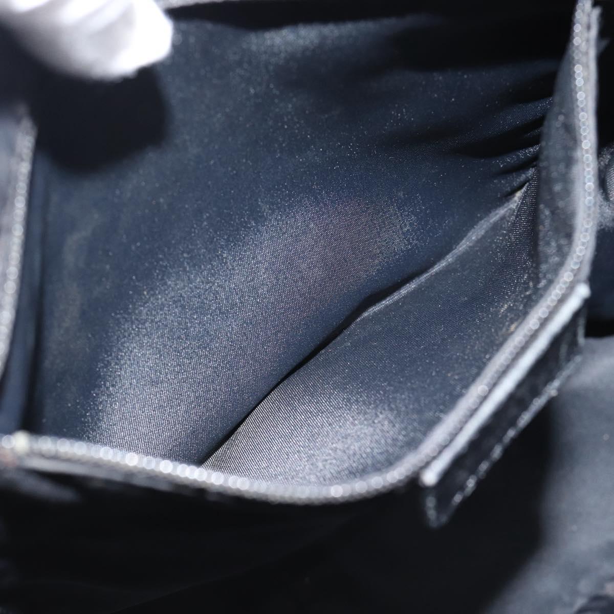Christian Dior Trotter Canvas Tote Bag Black Silver Auth 185124