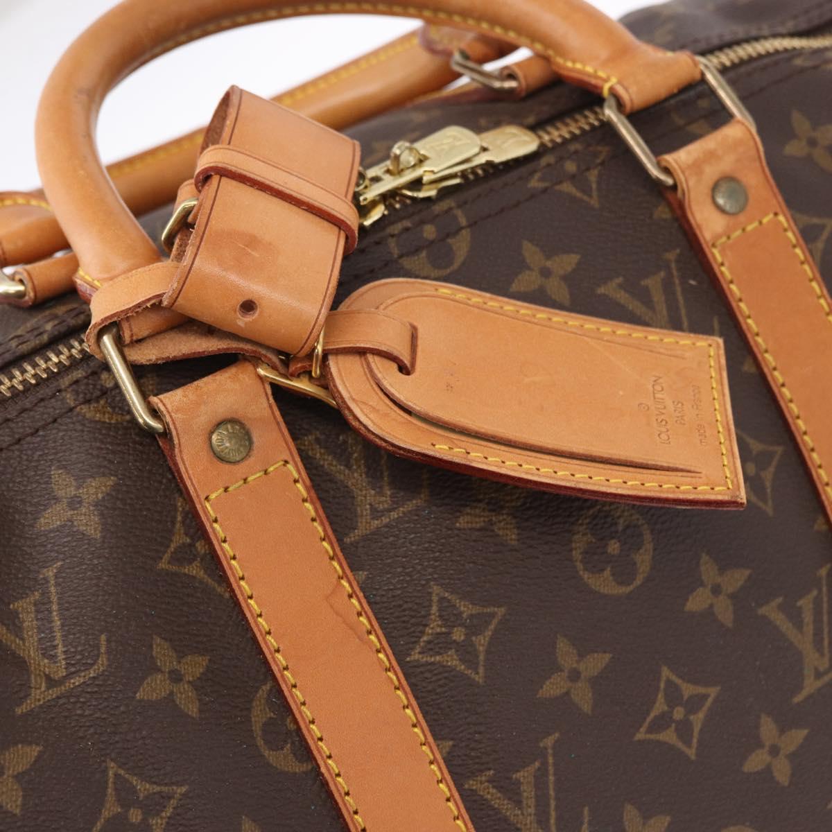 LOUIS VUITTON Monogram Keepall 50 Boston Bag M41426 LV Auth 185173A