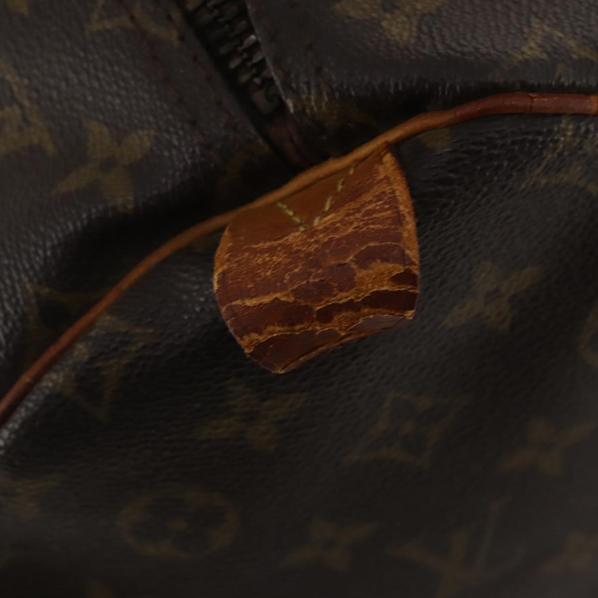 LOUIS VUITTON Monogram Keepall 55 Boston Bag M41424 LV Auth 185174
