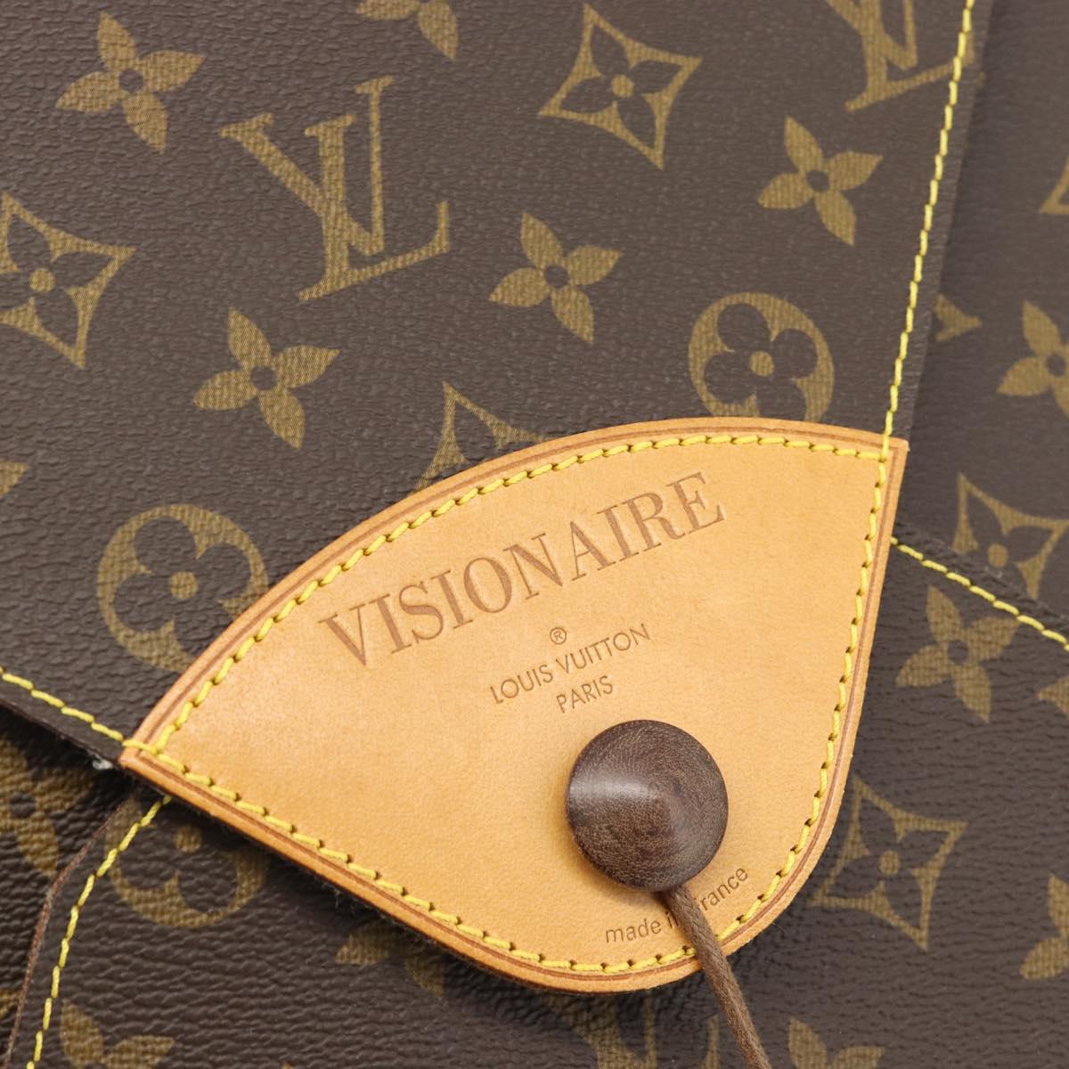LOUIS VUITTON Monogram Visionaire Briefcase M99045 LV Auth 185187V