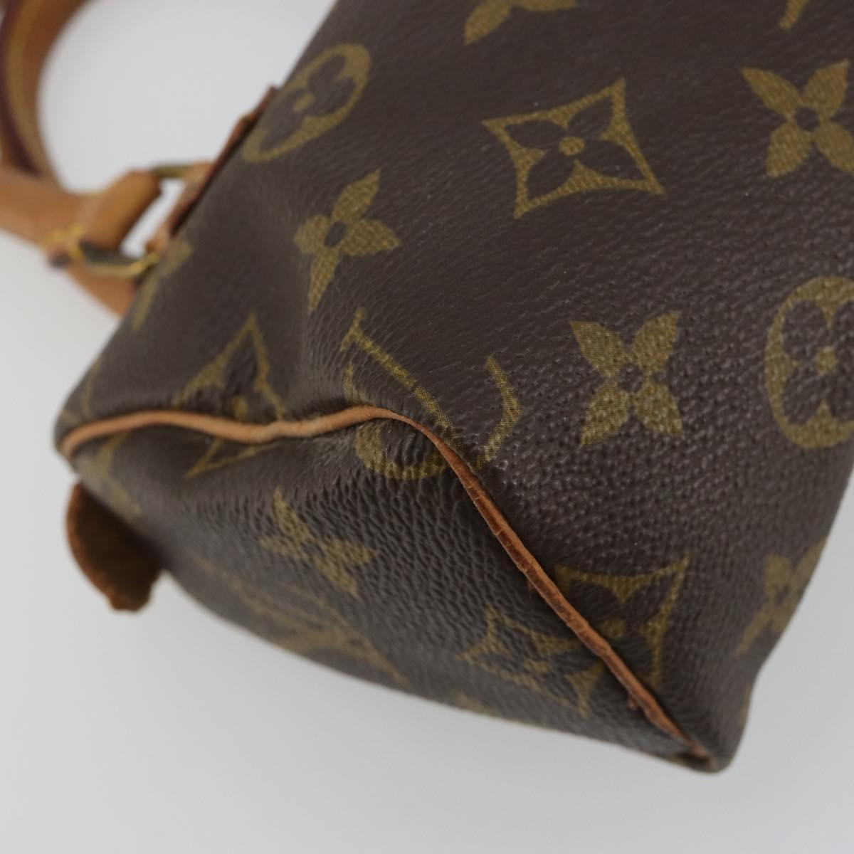 LOUIS VUITTON Monogram Mini Speedy Hand Bag M41534 LV Auth 185195