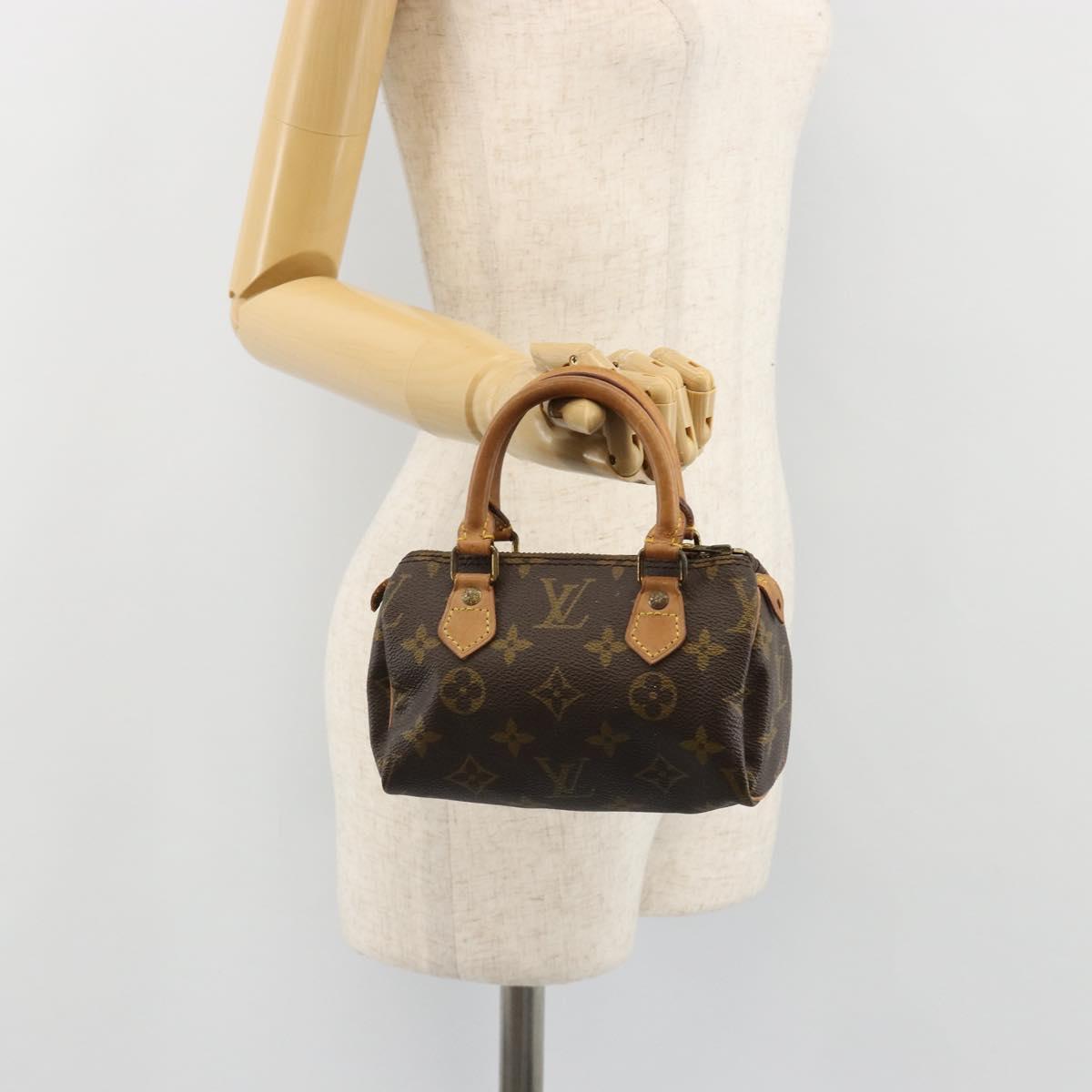 LOUIS VUITTON Monogram Mini Speedy Hand Bag M41534 LV Auth 185195