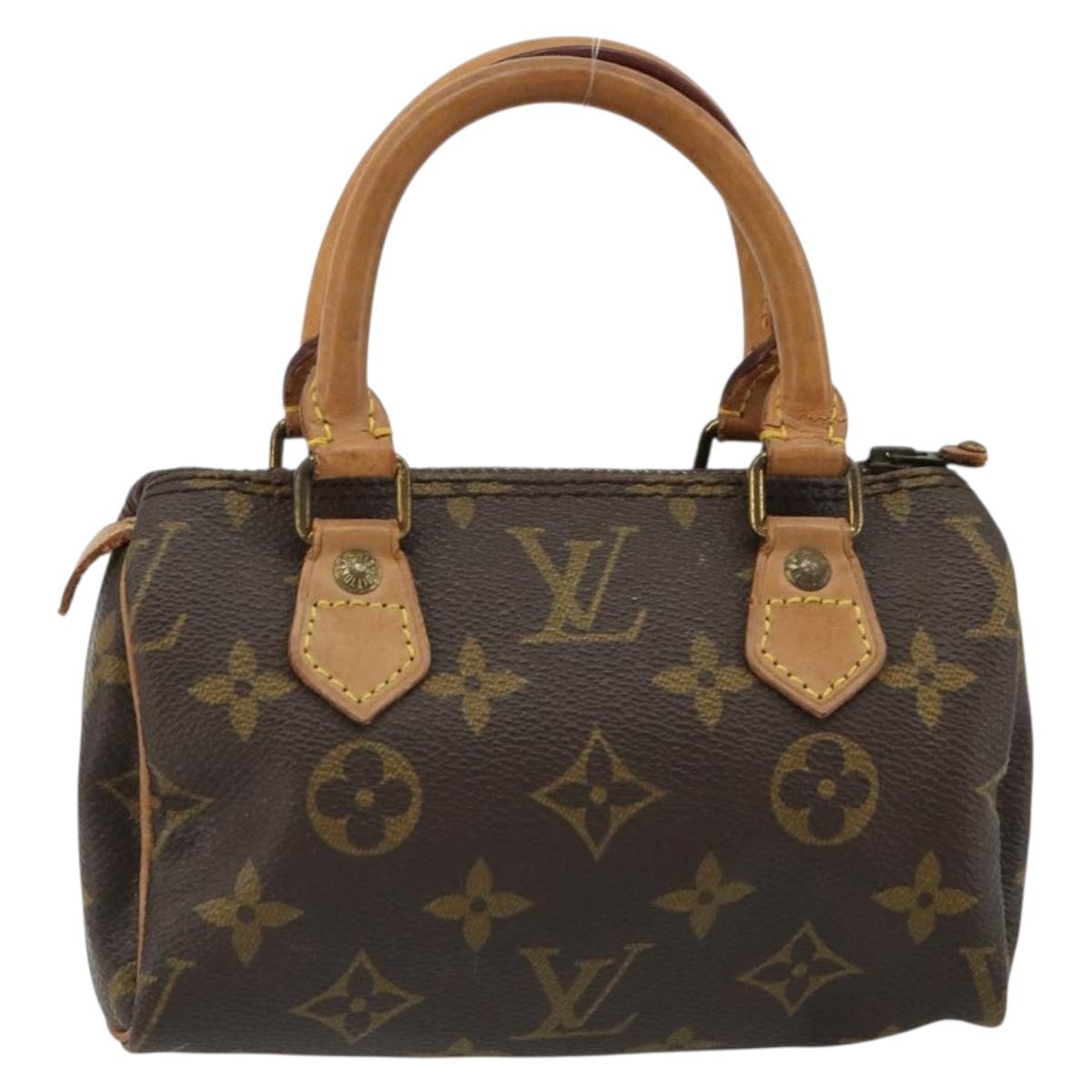 LOUIS VUITTON Monogram Mini Speedy Hand Bag M41534 LV Auth 185195