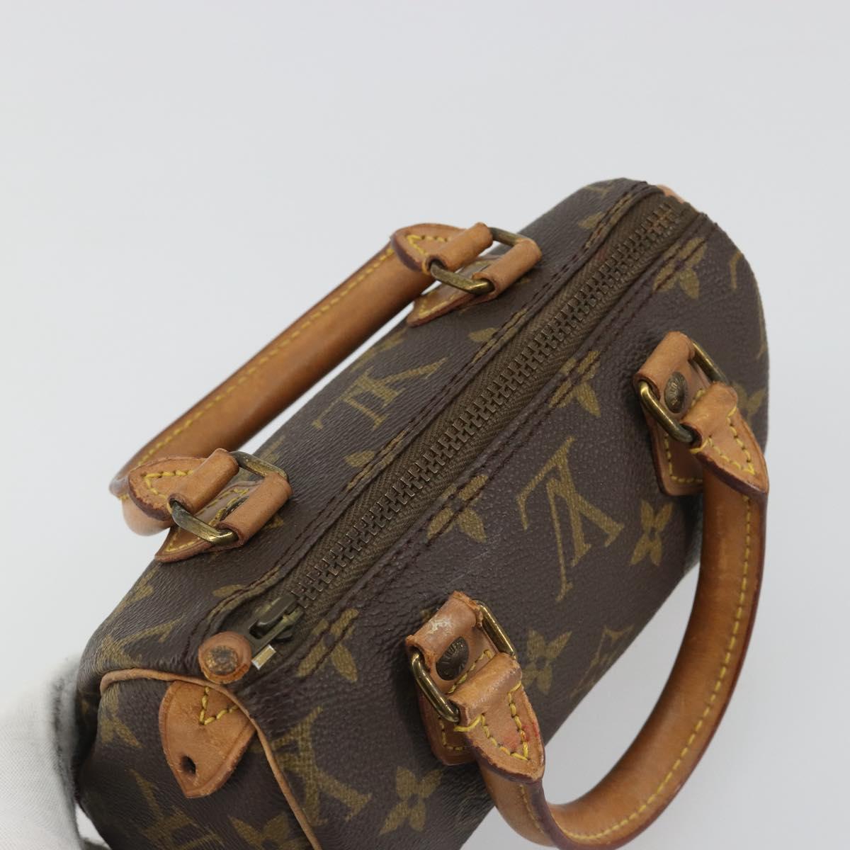 LOUIS VUITTON Monogram Mini Speedy Hand Bag M41534 LV Auth 185195