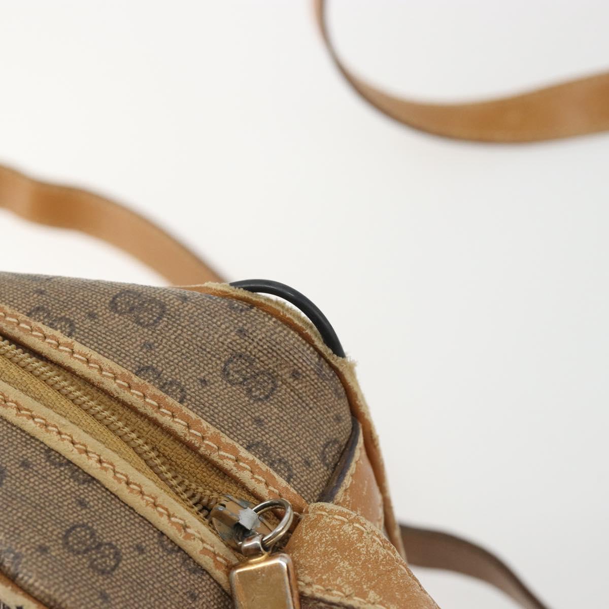 GUCCI Micro GG Supreme Web Sherry Line Bag PVC Beige 007 904 0008 Auth 185200