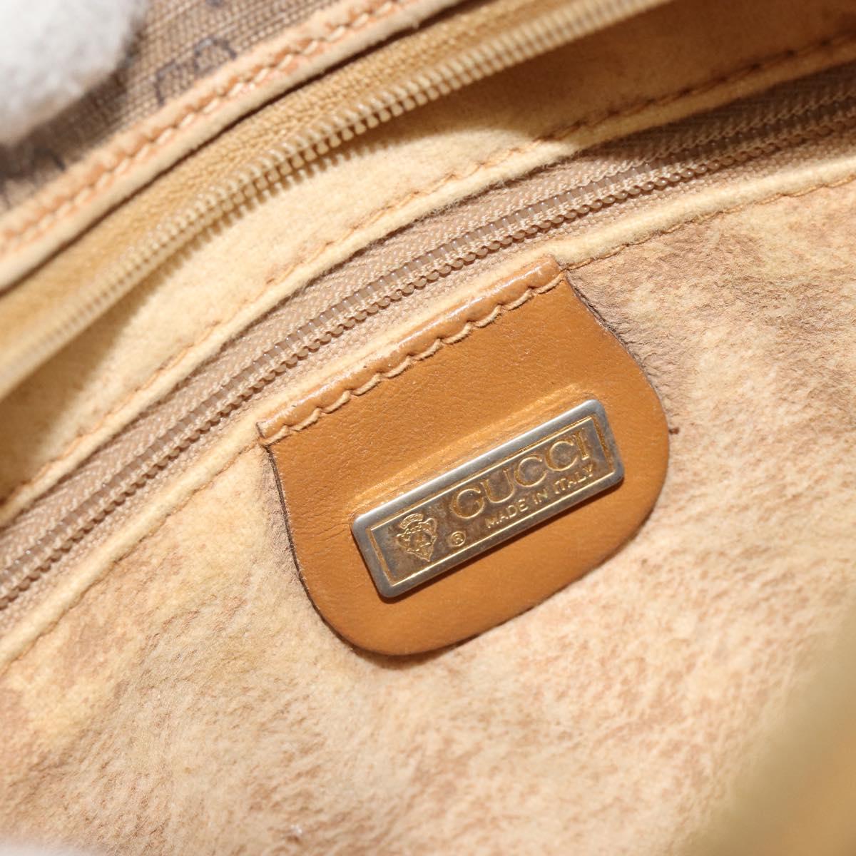 GUCCI Micro GG Supreme Web Sherry Line Bag PVC Beige 007 904 0008 Auth 185200