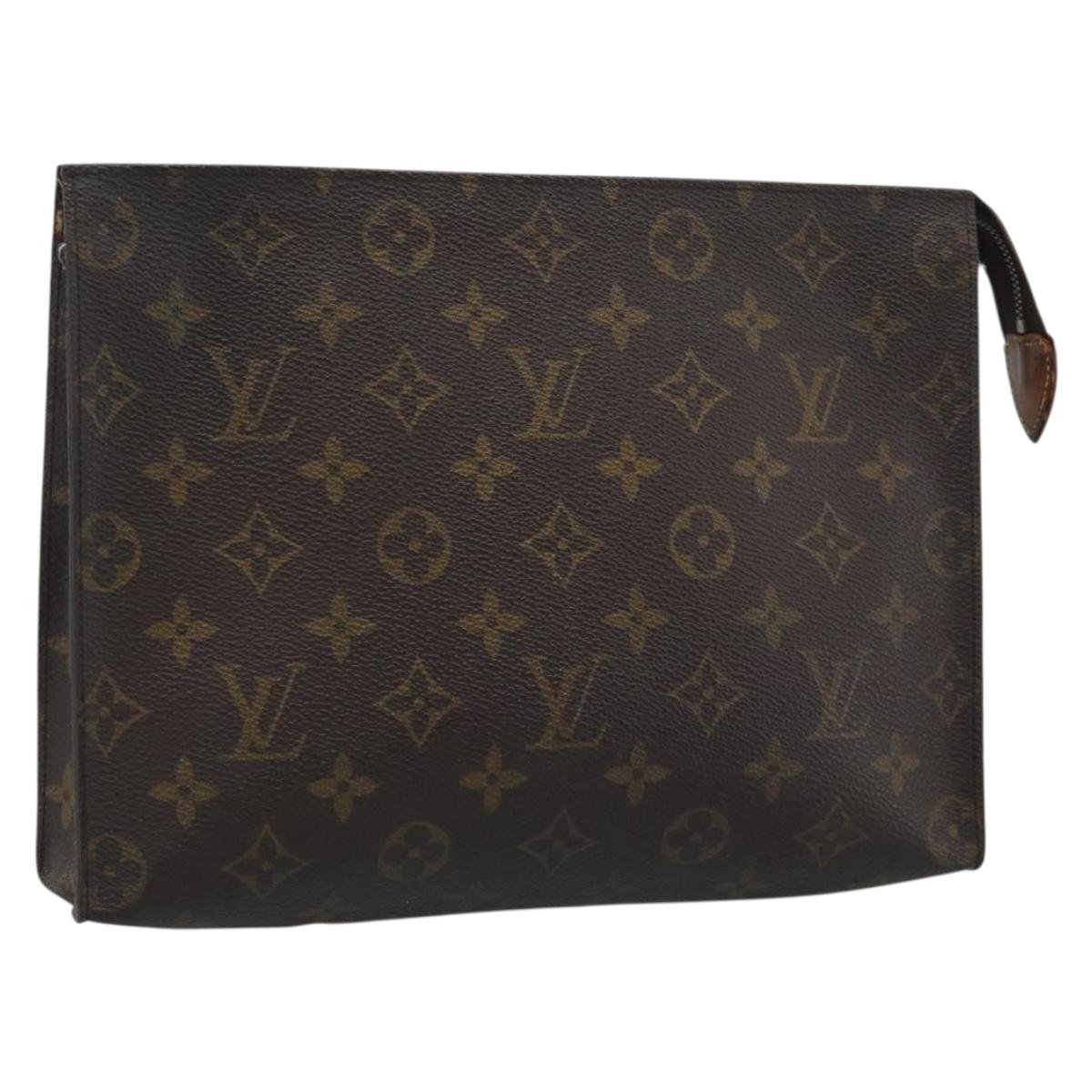 LOUIS VUITTON Monogram Poche Toilette 26 Pouch M47542 LV Auth 185201