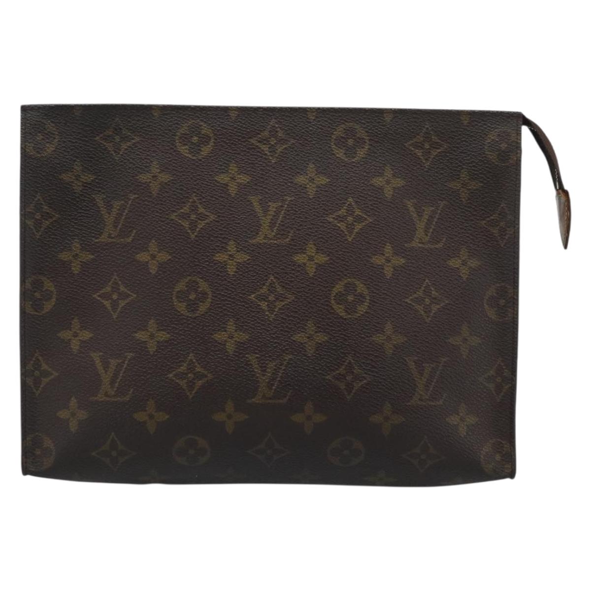 LOUIS VUITTON Monogram Poche Toilette 26 Pouch M47542 LV Auth 185201