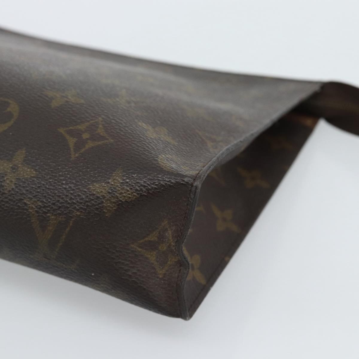LOUIS VUITTON Monogram Poche Toilette 26 Pouch M47542 LV Auth 185201