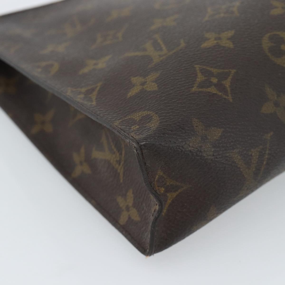 LOUIS VUITTON Monogram Poche Toilette 26 Pouch M47542 LV Auth 185201