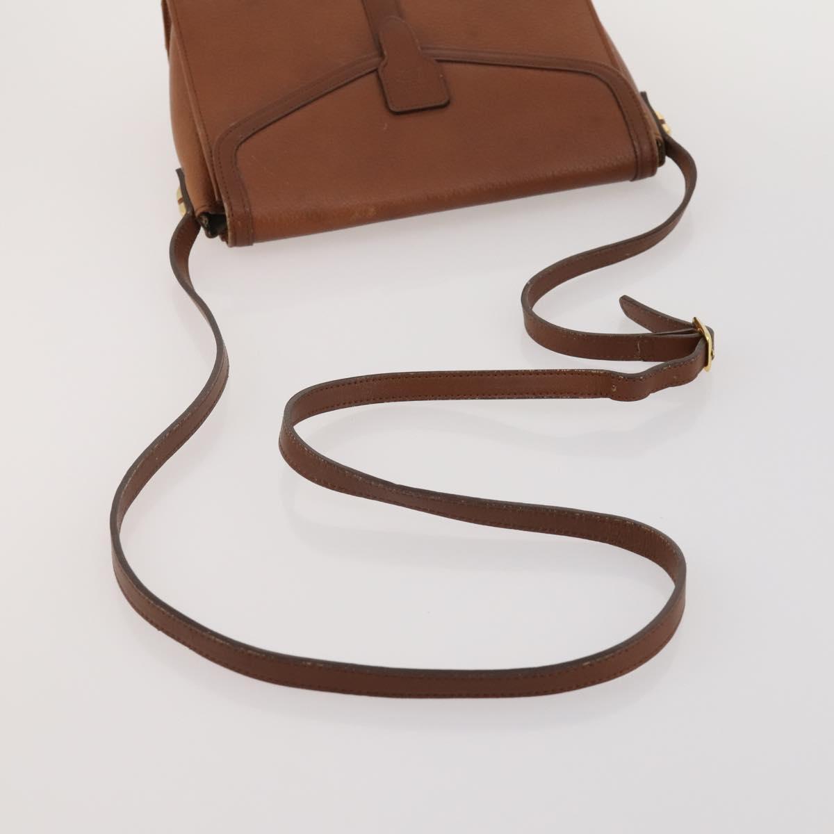 Burberrys Shoulder Bag Leather Canvas 3 Set Brown Beige Auth 185270