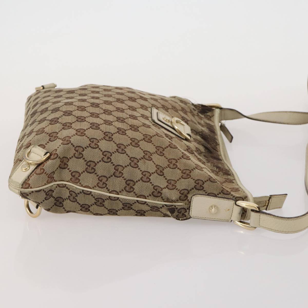 GUCCI GG Canvas GG Crystal Web Sherry Line Bag Coated Canvas 4 Set Auth 185272