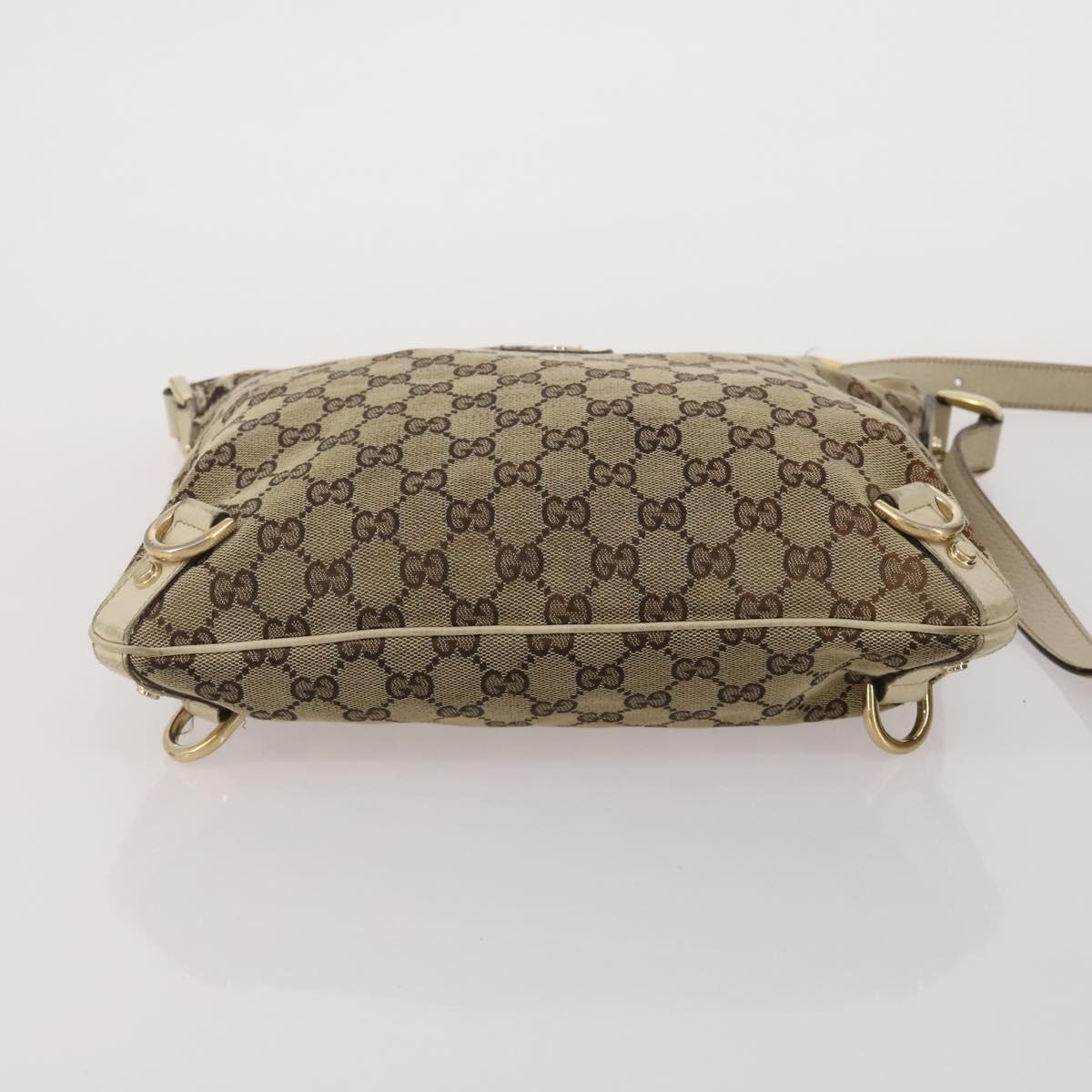 GUCCI GG Canvas GG Crystal Web Sherry Line Bag Coated Canvas 4 Set Auth 185272