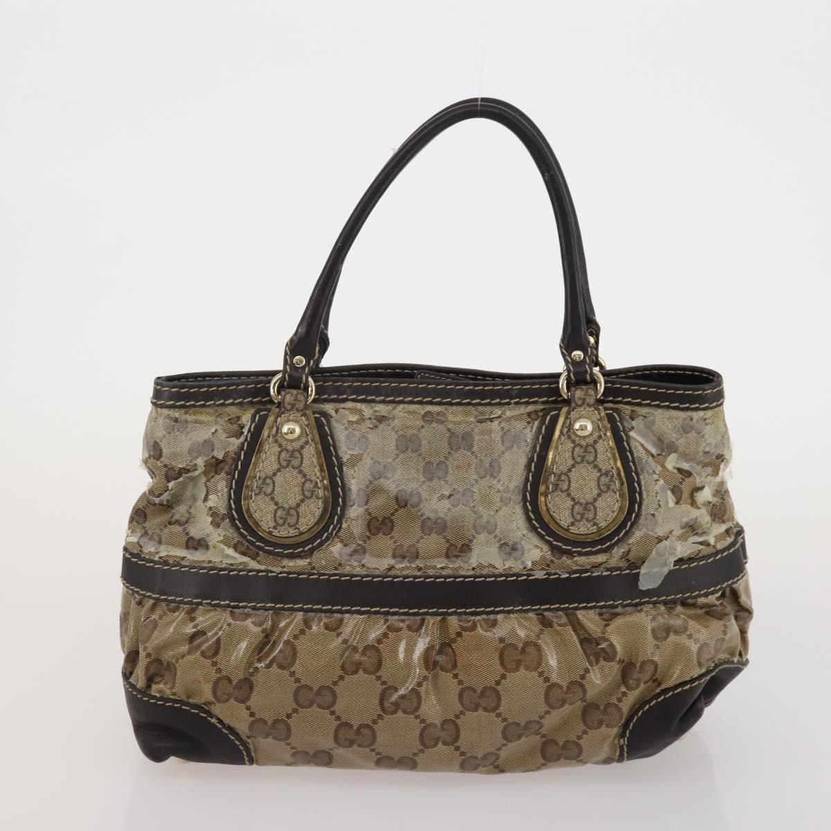 GUCCI GG Canvas GG Crystal Web Sherry Line Bag Coated Canvas 4 Set Auth 185272