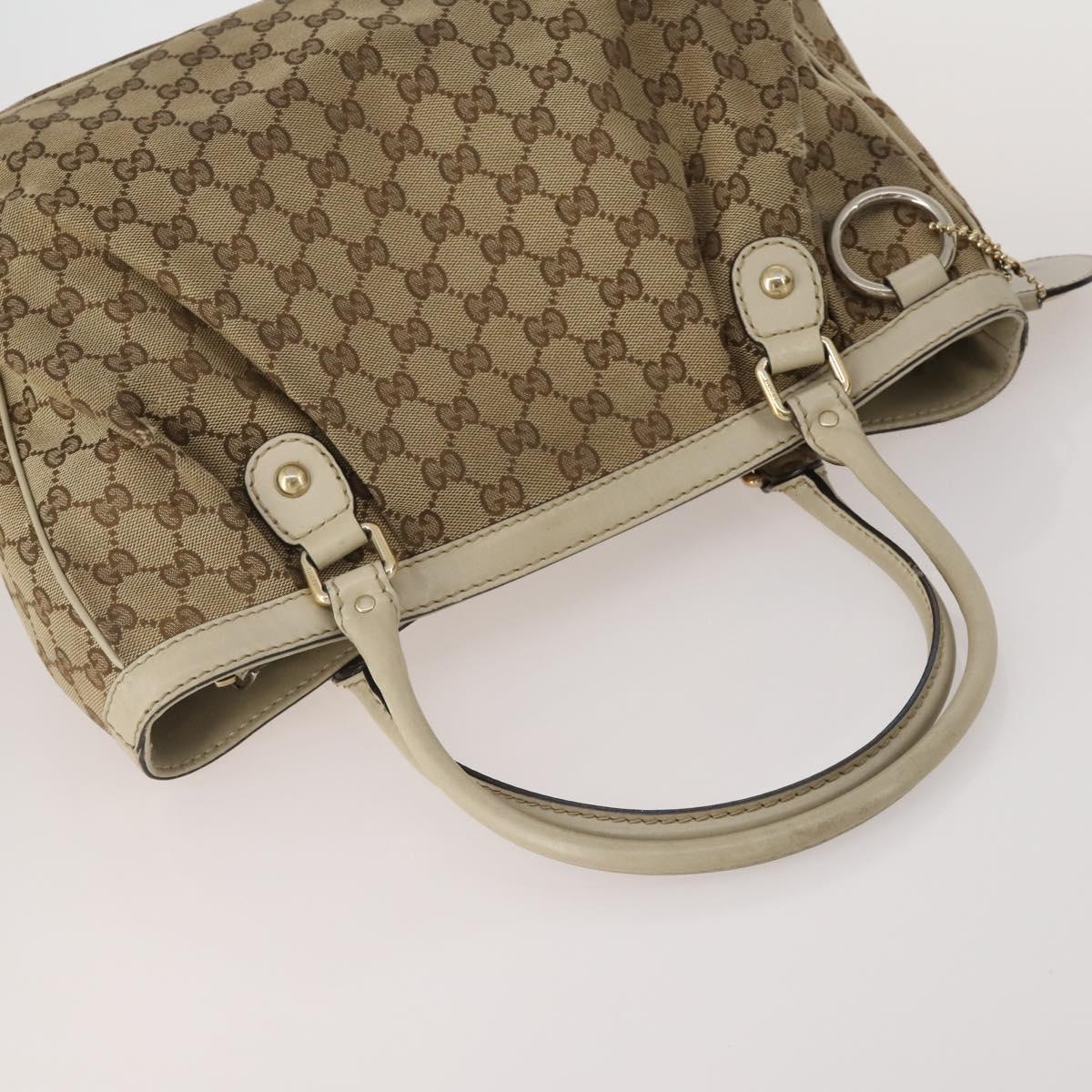 GUCCI GG Canvas GG Crystal Web Sherry Line Bag Coated Canvas 4 Set Auth 185272