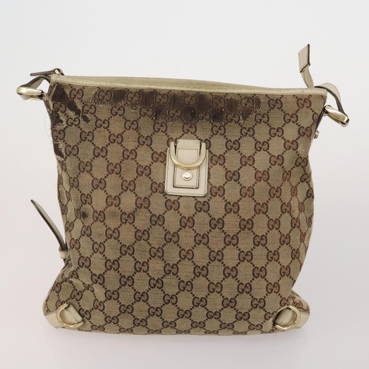 GUCCI GG Canvas GG Crystal Web Sherry Line Bag Coated Canvas 4 Set Auth 185272