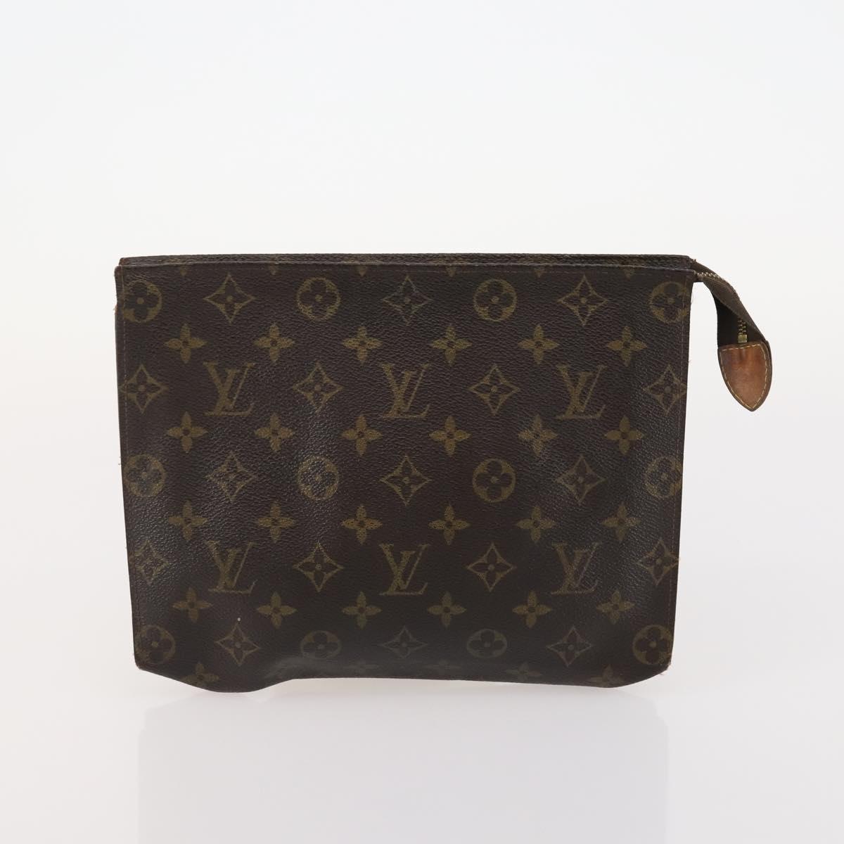 LOUIS VUITTON Monogram Poche Toilette 26 Pouch 3 Set M47542 LV Auth 185277