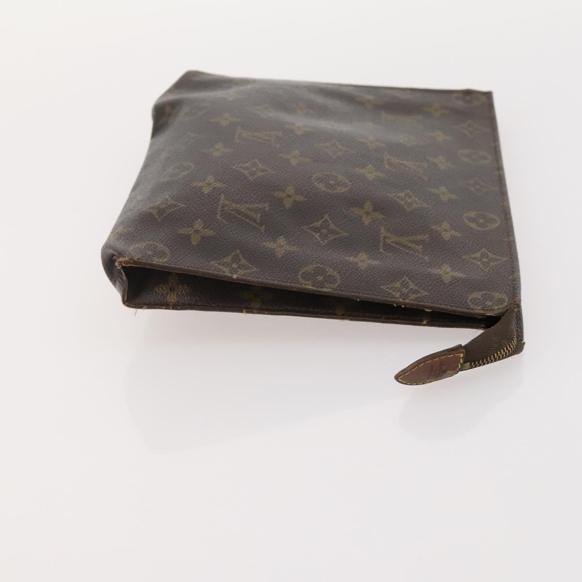 LOUIS VUITTON Monogram Poche Toilette 26 Pouch 3 Set M47542 LV Auth 185277