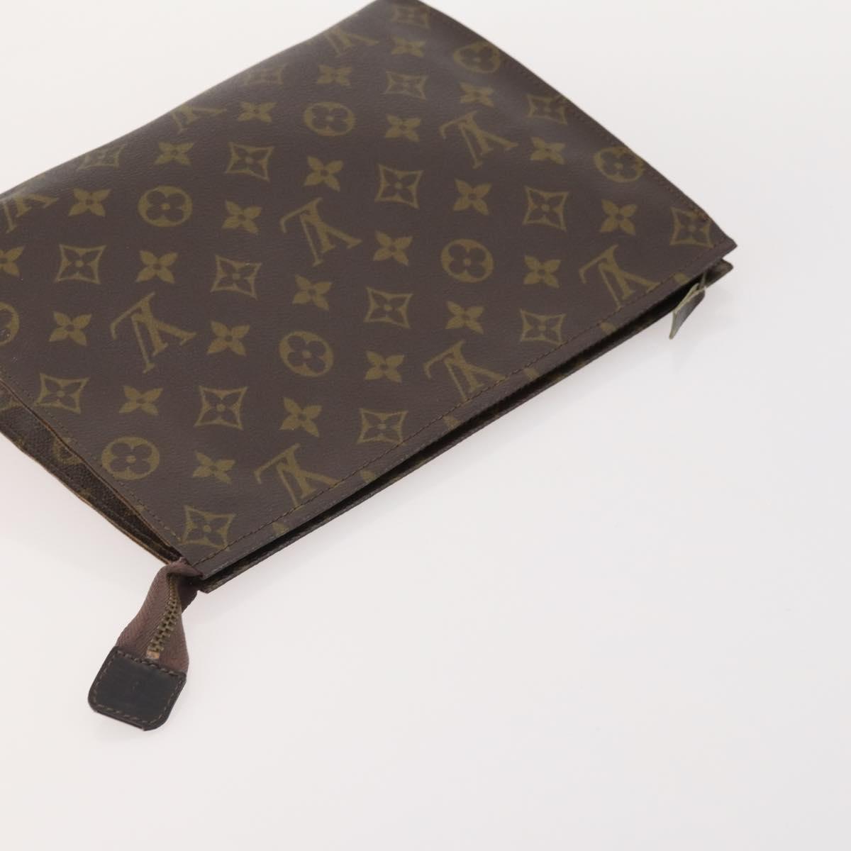 LOUIS VUITTON Monogram Poche Toilette 26 Pouch 3 Set M47542 LV Auth 185277