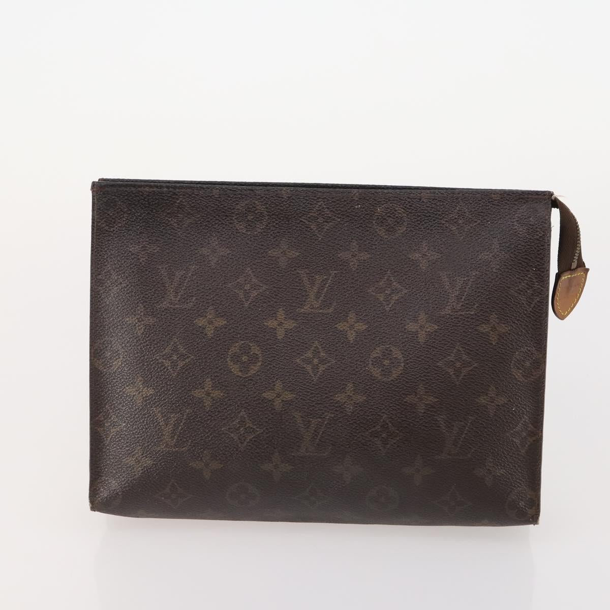 LOUIS VUITTON Monogram Poche Toilette 26 Pouch 3 Set M47542 LV Auth 185277