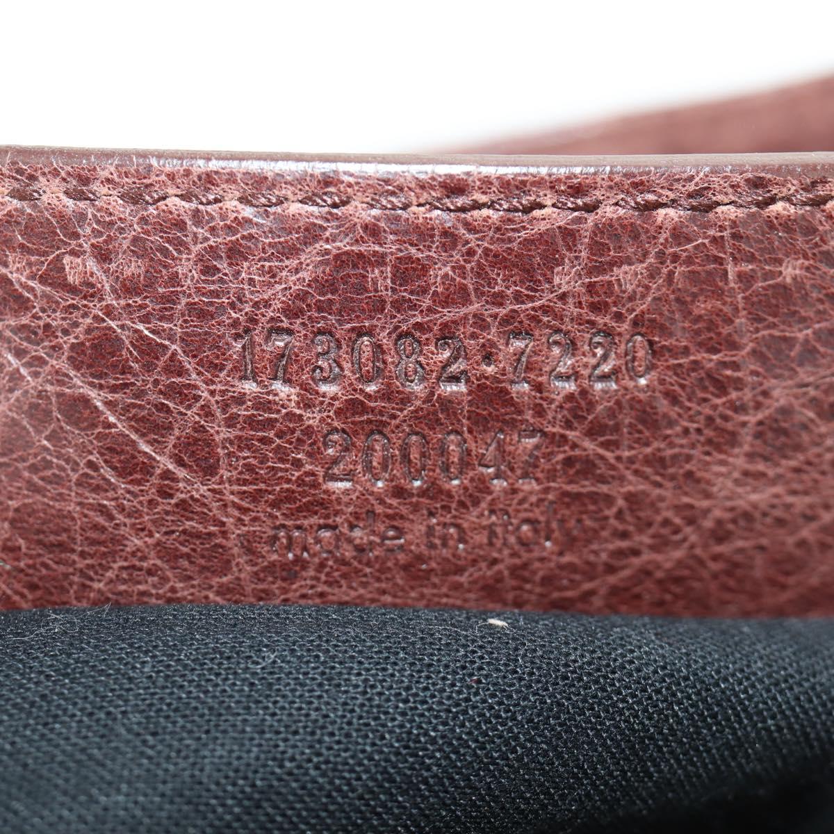BALENCIAGA The Giant Part-Time Bag Leather 2way Brown Gold 173082 Auth 185300SM