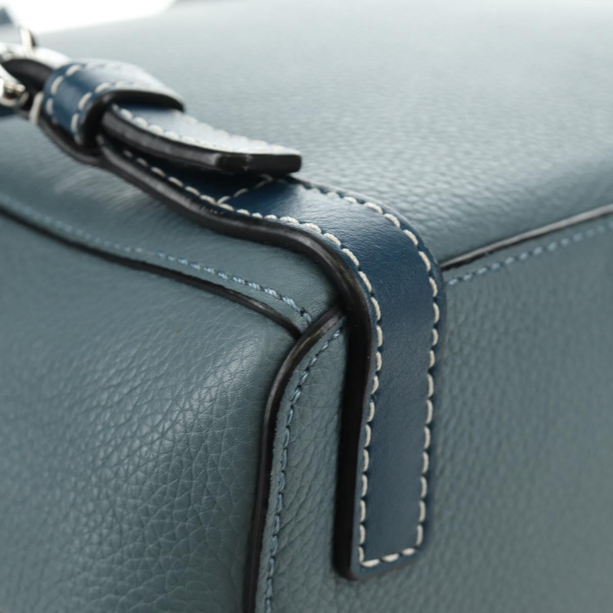 LOEWE Dumbo Goya Disney Collaboration Backpack Leather Silver Blue Auth 185303SAM