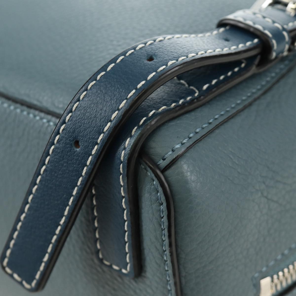 LOEWE Dumbo Goya Disney Collaboration Backpack Leather Silver Blue Auth 185303SAM
