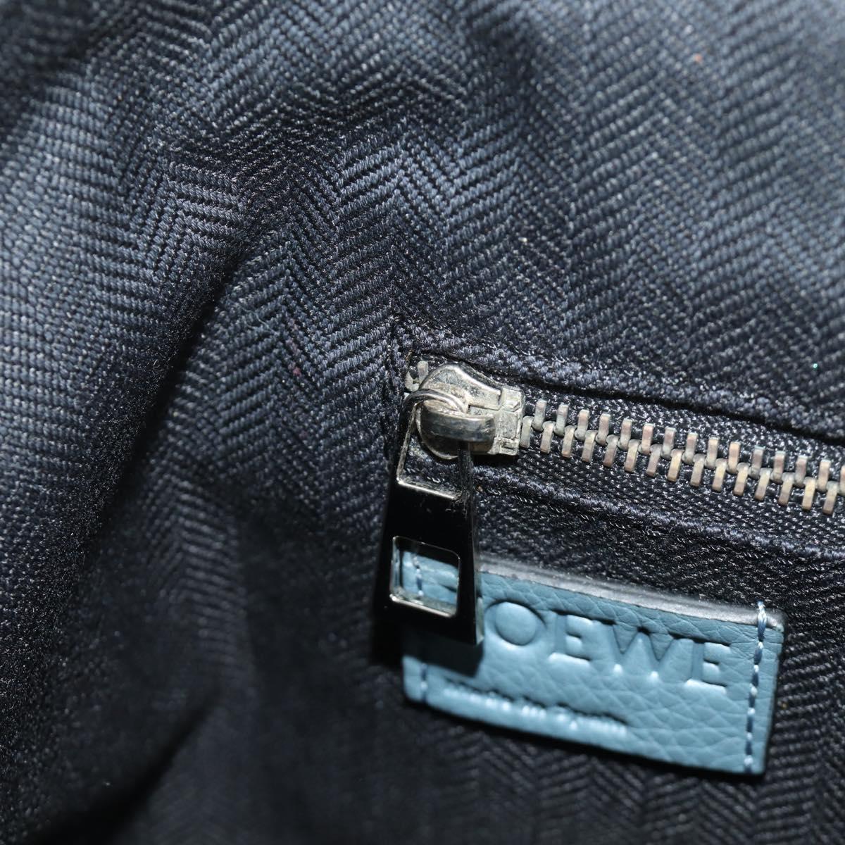 LOEWE Dumbo Goya Disney Collaboration Backpack Leather Silver Blue Auth 185303SAM