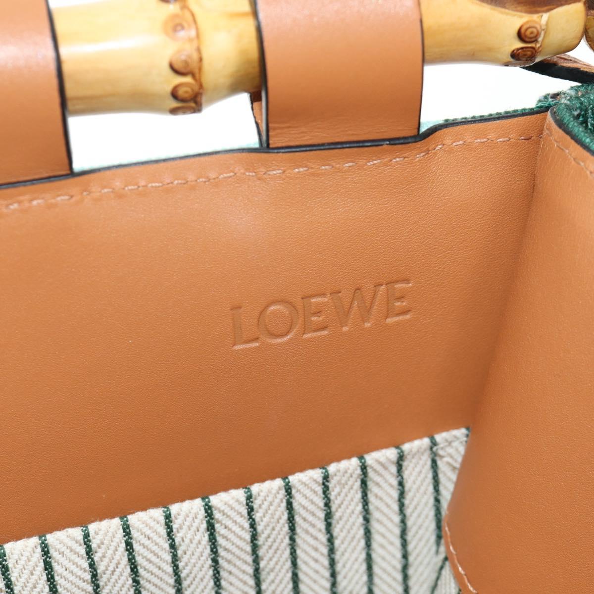 LOEWE Cushion Tote Bag Canvas Light Blue Auth 185304SM