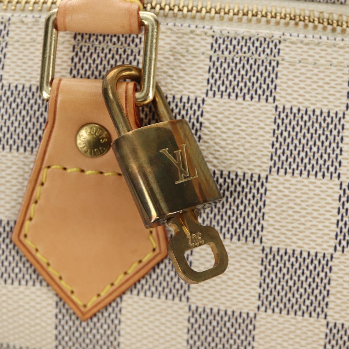 LOUIS VUITTON Damier Azur Speedy 25 Hand Bag N41534 LV Auth 185307SAM