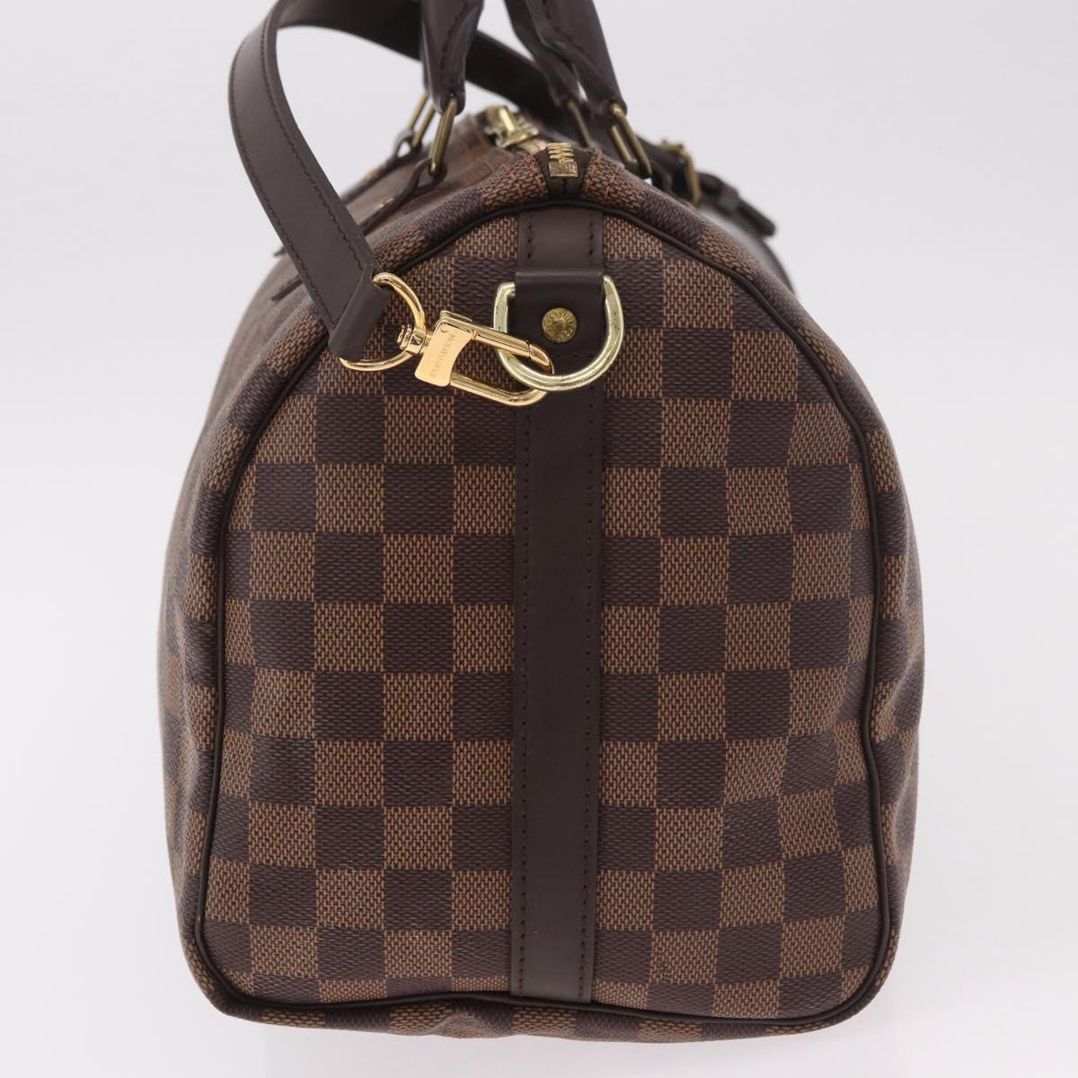 LOUIS VUITTON Damier Ebene Speedy Bandouliere30 Hand Bag N41367 LV Auth 185318SV