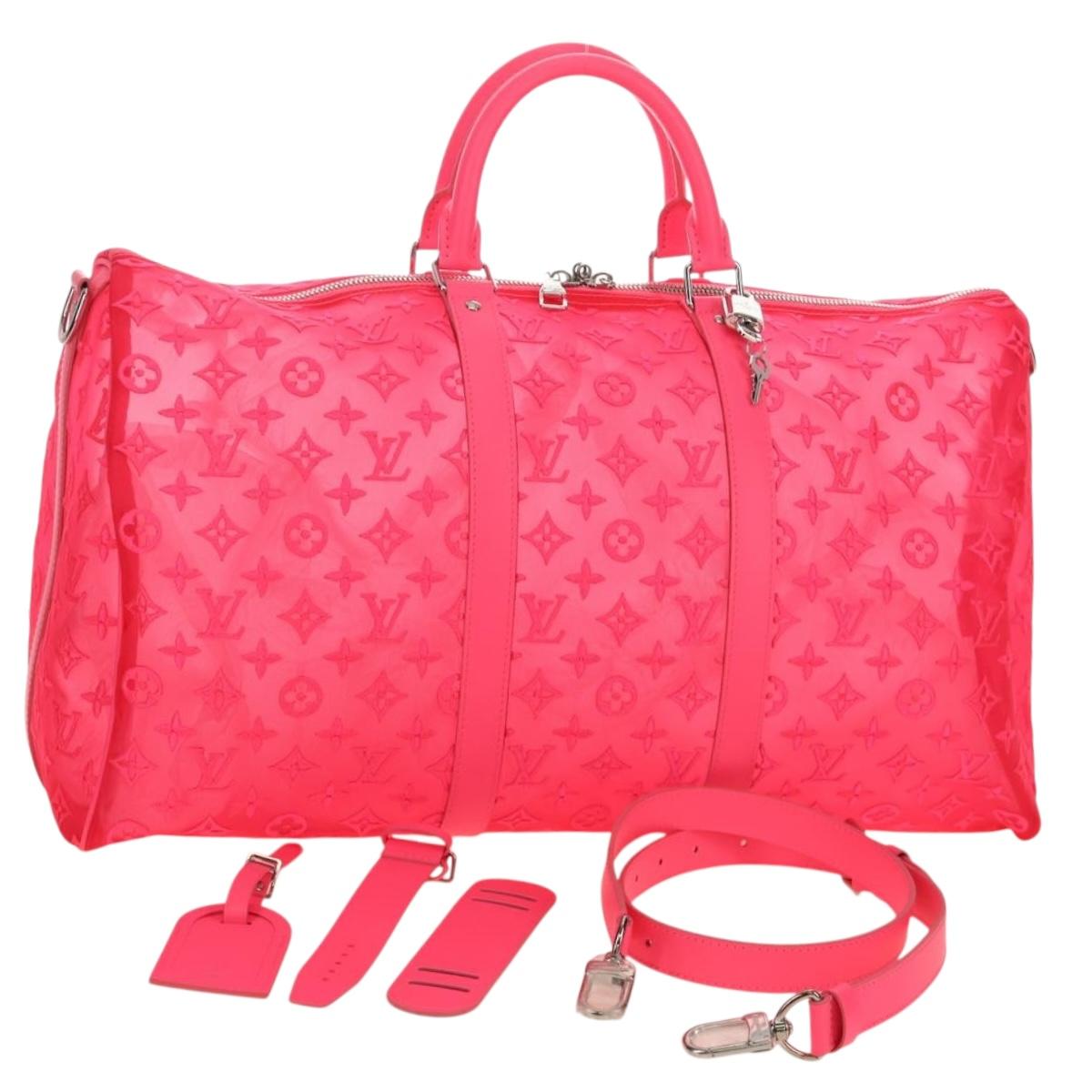 LOUIS VUITTON See Through Keepall Bandouliere 50 Bag M55267 LV Auth 185330SM