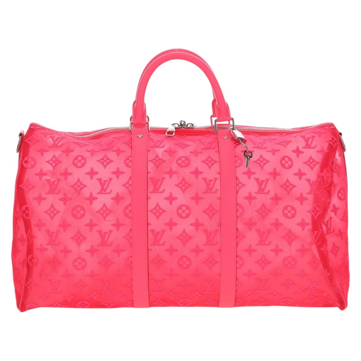 LOUIS VUITTON See Through Keepall Bandouliere 50 Bag M55267 LV Auth 185330SM