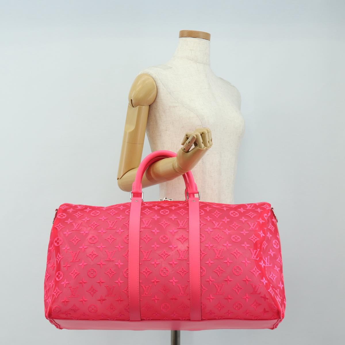 LOUIS VUITTON See Through Keepall Bandouliere 50 Bag M55267 LV Auth 185330SM