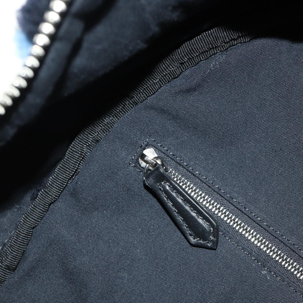 FENDI Bore Backpack Fur Multicolor Silver Auth 185333M