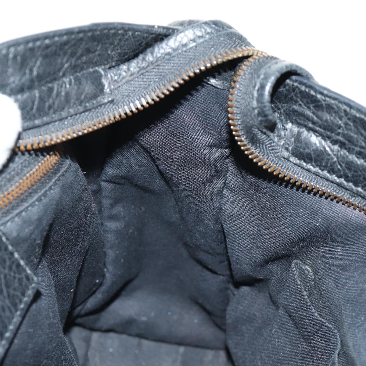 BALENCIAGA Classic City Hand Bag Leather 2way Black 431621 Auth 185339M