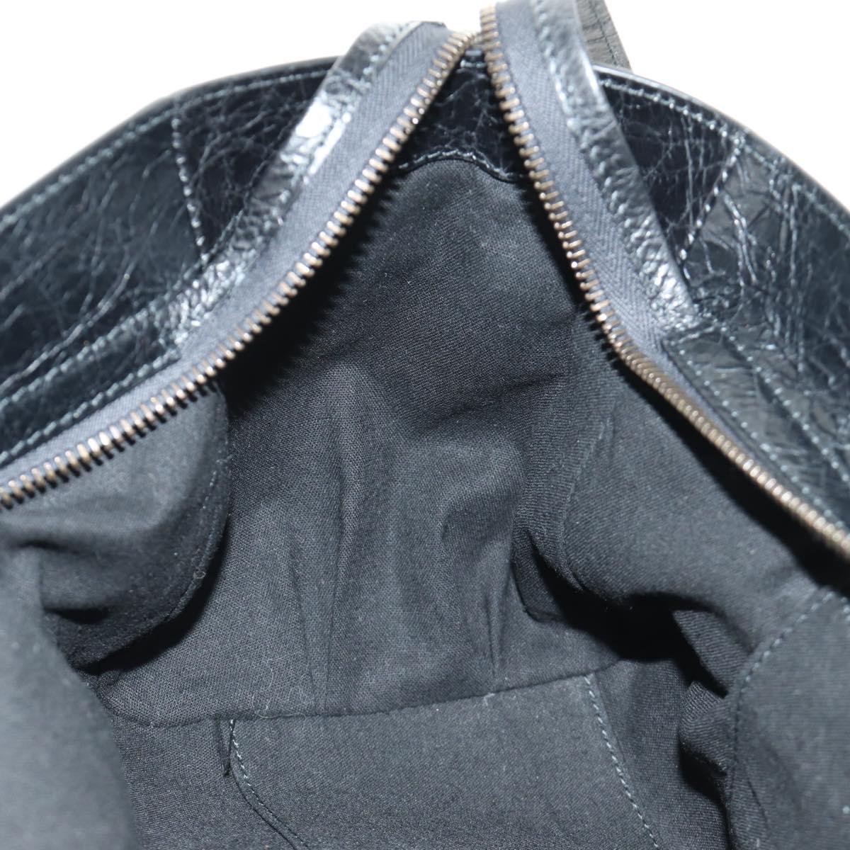 BALENCIAGA Lucity Eastwest Hand Bag Leather 2way Black 845704 Auth 185341SM