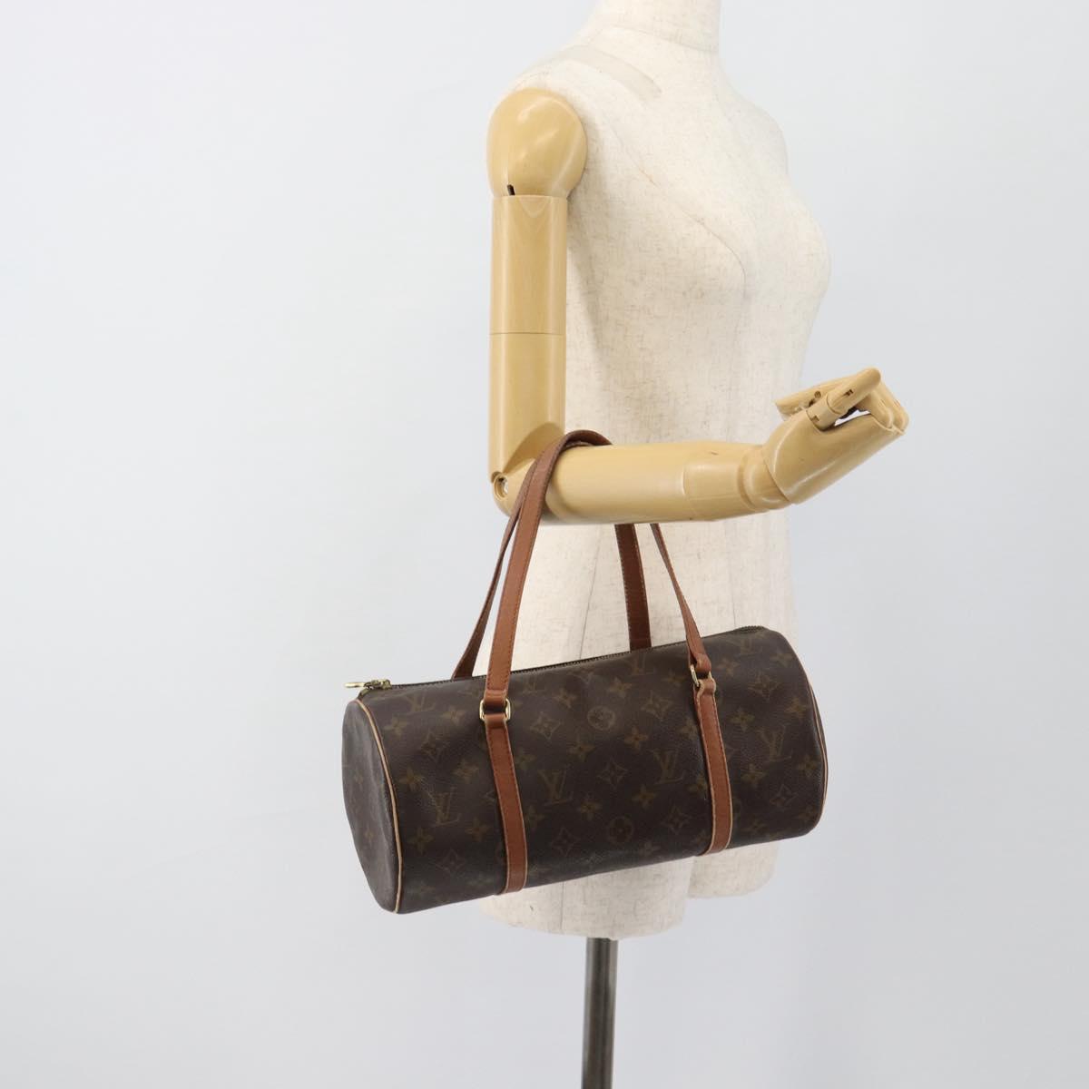 LOUIS VUITTON Monogram Papillon 30 Hand Bag M51385 LV Auth 185346