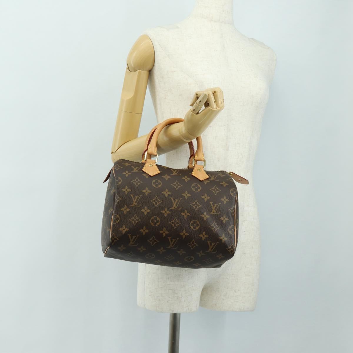 LOUIS VUITTON Monogram Speedy 25 Hand Bag M41528 LV Auth 185347SAM