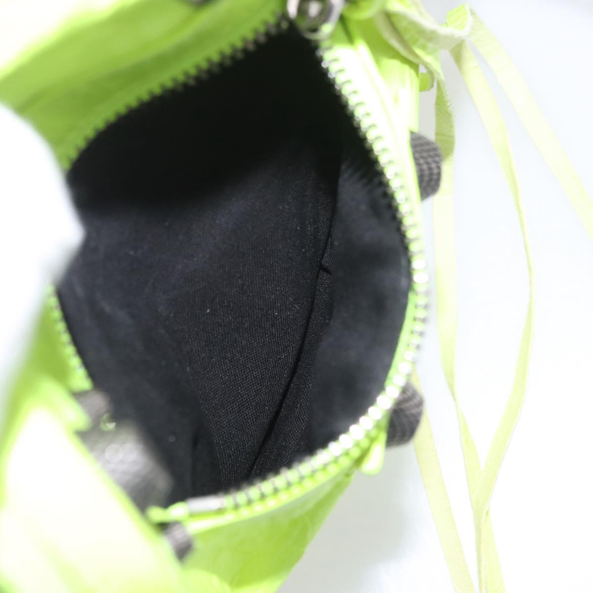 BALENCIAGA Le Cagole Shoulder Bag Leather Green 719065 Auth 185357SAM